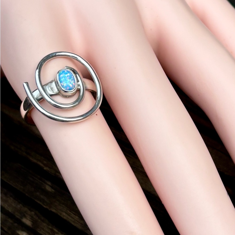 Fire Opal Ring - image 8